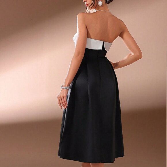 Black Elegant Women's Heavy Duty Ball Gown - Picture 2 of 7
